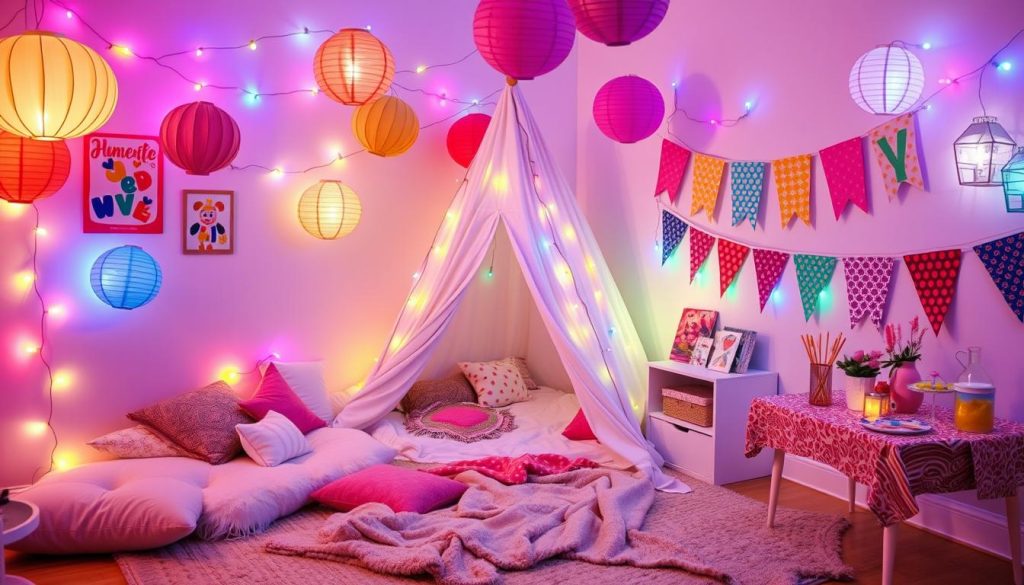 DIY sleepover decorations