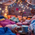 cozy seasonal sleepover ideas