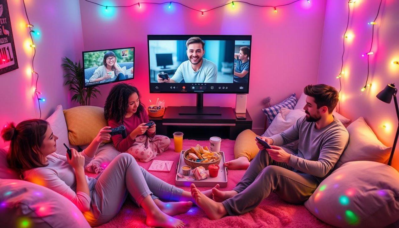 digital sleepover entertainment options