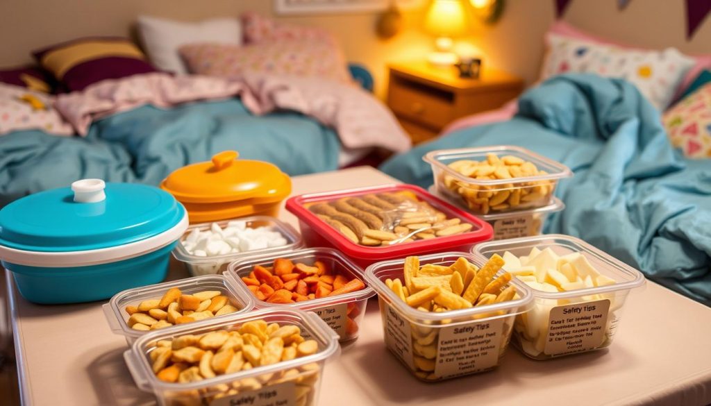 ensuring food safety at sleepover events