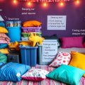 sleepover cleanup organization tips