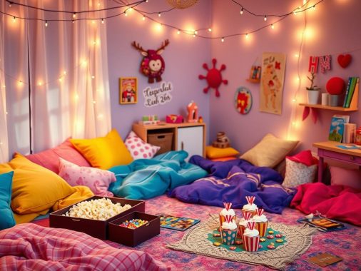 sleepover party entertainment planner