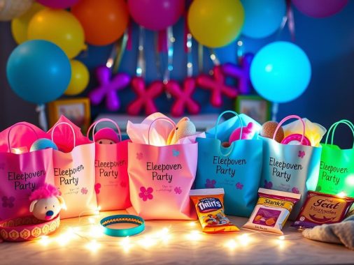 sleepover party favor planning ideas